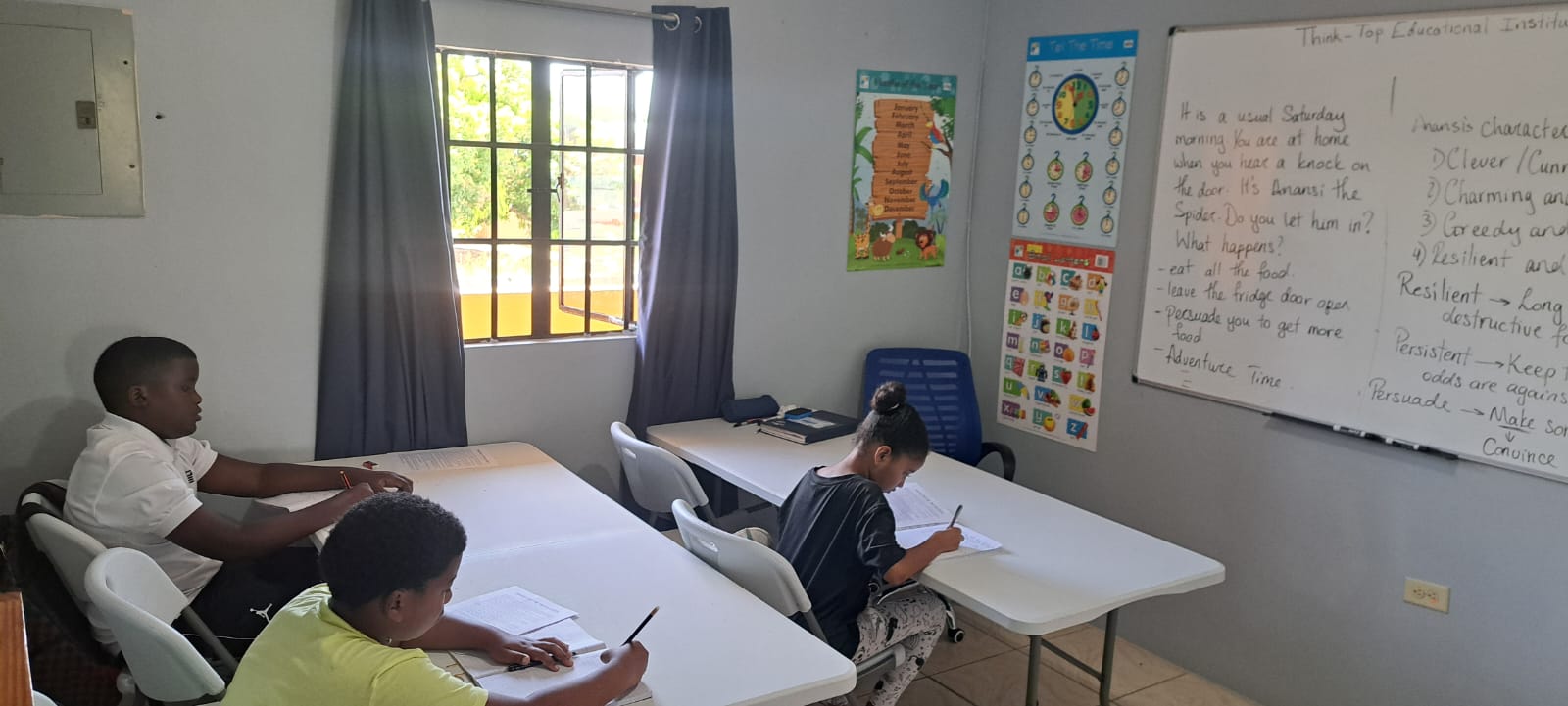 An SEA English session at Think-Top Educational Institute, St. Augustine