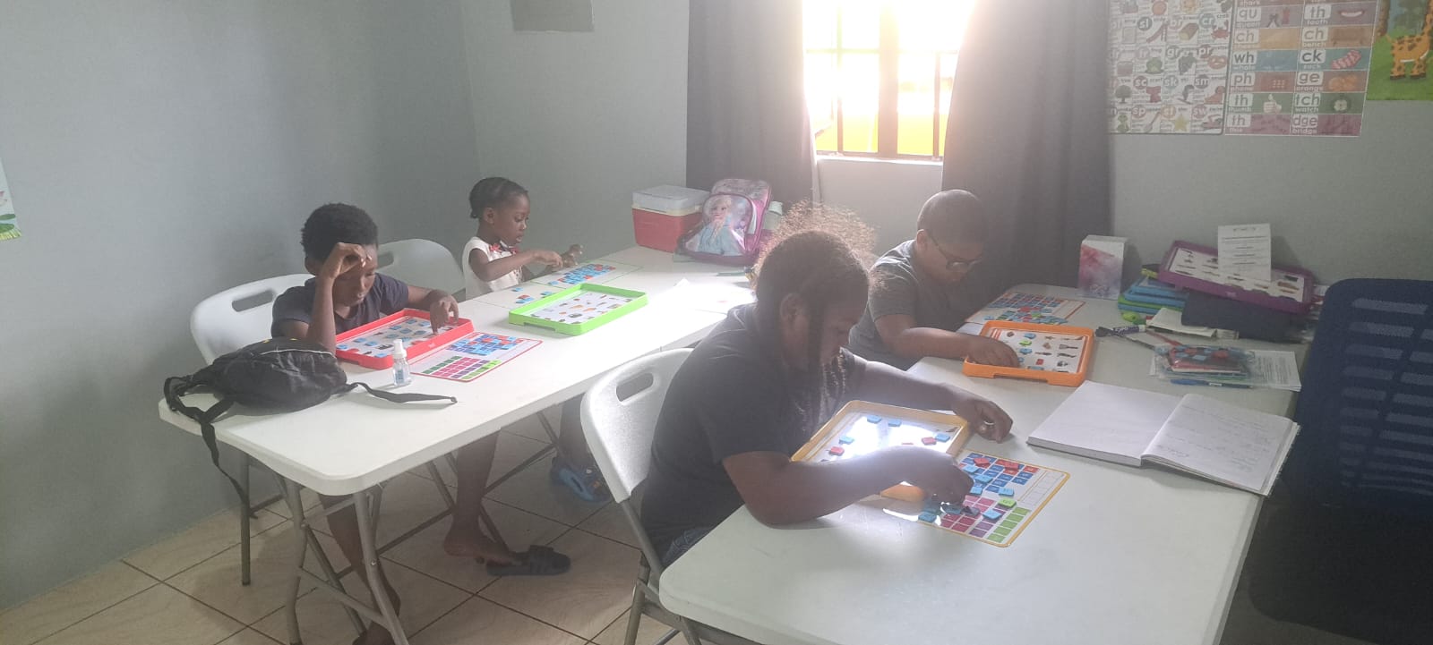 Students working at Think-Top Educational Institute, St. Augustine